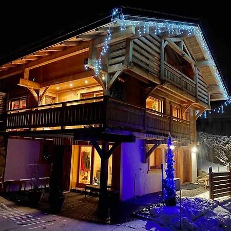 Les Villards-sur-Thônes Androsace Appartement Dans Chalet Bois Avec Jacuzzi Privatif Terrasse Et Vue Montagne מראה חיצוני תמונה